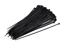 Kabelstrips 300 mm sort 100 stk.